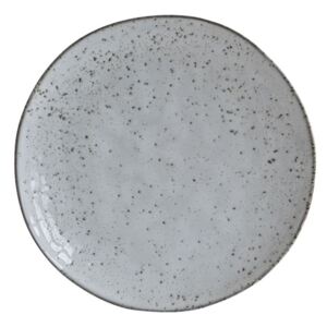 Farfurie pentru Desert din Ceramica Gri RUSTIC - Portelan Gri Diametru(20.5 cm) Inaltime(2 cm)