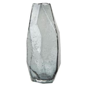 Vaza decorativa din sticla Diamond 341499 Gri, Ø11xH26 cm, Villa Collection