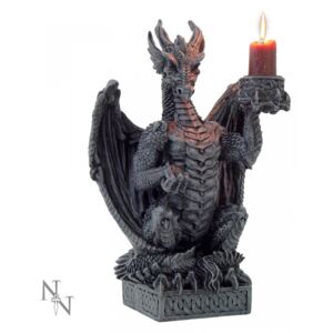 Suport lumânări cu dragon Păstrătorul luminii