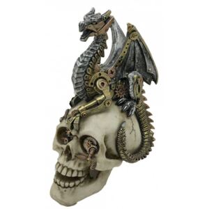 Statueta steampunk Imbratisarea dragonului
