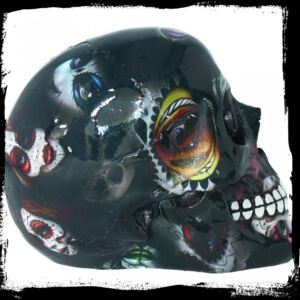 Statueta craniu Candy Skull 19 cm