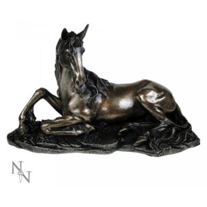 Statueta Unicorn odihnindu-se 23.5 cm