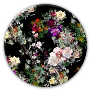Tablou Sticla Glasspik Ringart GR009 Floral, Ø70 cm