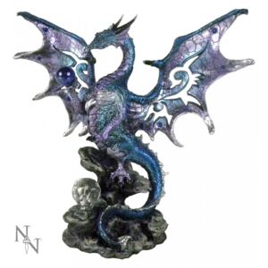 Statueta dragon Aripi albastre 20.5 cm