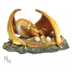 Statueta dragon cu pui The Brood 21 cm