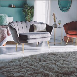 BAG106 - Canapea 132 cm, divan, fotoliu, sofa, bancheta, bancuta, banca hol - Gri