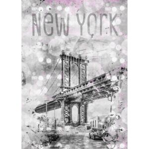 Fotografii artistice Graphic Art NEW YORK CITY Manhattan Bridge, Melanie Viola