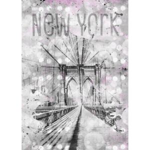 Fotografii artistice Graphic Art NEW YORK CITY Brooklyn Bridge, Melanie Viola