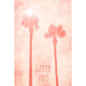 Fotografii artistice Graphic Art PALM TREES Summer Vibes, Melanie Viola
