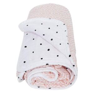 MOTHERHOOD - Pătură din muselină din bumbac cu două straturi 95x110 cm roz