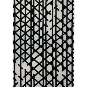 Covor Modern & Geometric Artisan Pop, Lana, Alb, 90x160