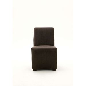 Set de două scaune dining Albero, 89.5x73x56 cm, piele/lemn, maro/negru