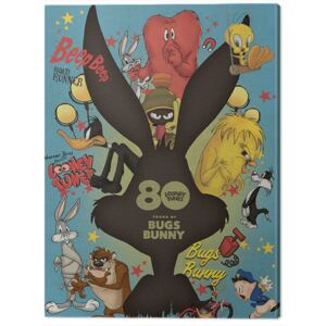 Looney Tunes - Bugs Bunny Crazy Saturday Morning Cartoons Tablou Canvas, (60 x 80 cm)