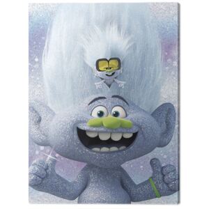 Trolls World Tour - Guy Diamond and Tiny Tablou Canvas, (40 x 50 cm)