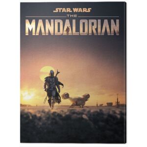 Star Wars: The Mandalorian - Dusk Tablou Canvas, (60 x 80 cm)