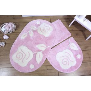 Set 3 covorase baie, Alessia Home, Pinkie - Pink