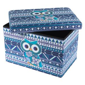Taburet Design 48X32 Blue Owl