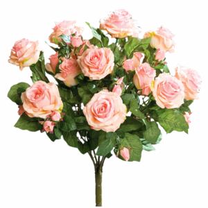 Buchet trandafiri roz prăfuit, 57 cm