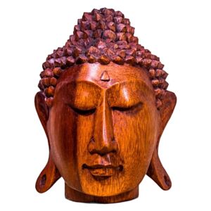 Statuetă Serenity Buddha Wooden Head, L