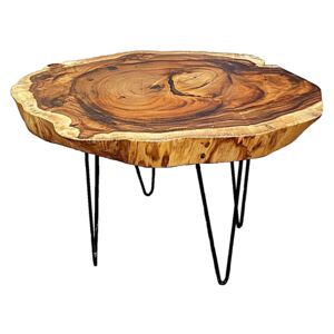 Masa rotunda din lemn exotic de suar, M