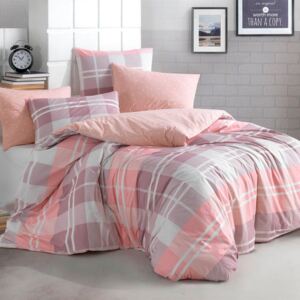 Lenjerie de pat MARK roz pat franțuzesc