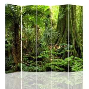 CARO Paravan - Jungle | cinci păr?i | reversibil 180x150 cm