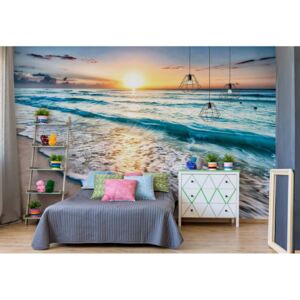 GLIX Fototapet - Beach Sunset Papírová tapeta - 368x280 cm