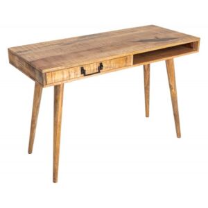Birou maro din lemn 120 cm Mango Desk Invicta Interior