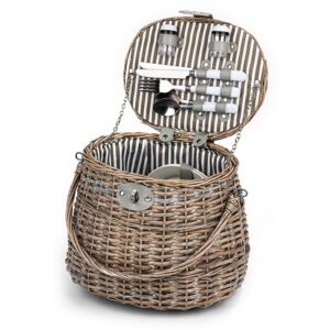 Coș de picnic pentru 2 persoane Capri, 30 x 27x 21 cm