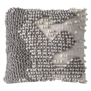 Perna decorativa patrata gri din lana 50x50 cm Vamas Bloomingville