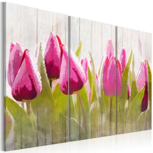 Tablou - Spring bouquet of tulips 60x40 cm