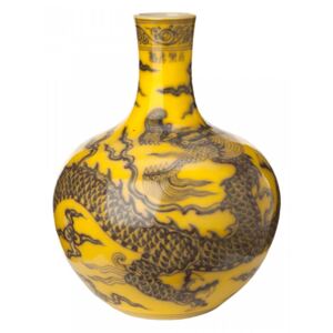 Vaza galbena din portelan 44 cm Yellow Dragon Pols Potten