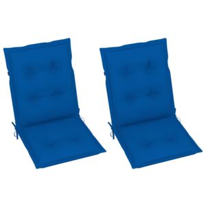 Perne scaun de grădină, 2 buc., albastru regal, 100 x 50 x 7 cm