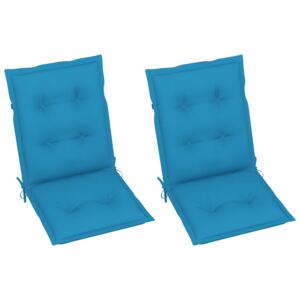 Perne pentru scaun de grădină, 2 buc., albastru, 100x50x7 cm