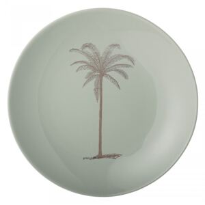 Farfurie verde din ceramica 20 cm Palm Bloomingville