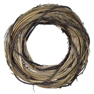 Coroniță din răchită și iarbă uscată Ego Dekor, ⌀ 26 cm, natural