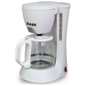 Cafetiera Zass, 600 W, 0.6 l, 6 cesti, sistem anti-picurare, alb