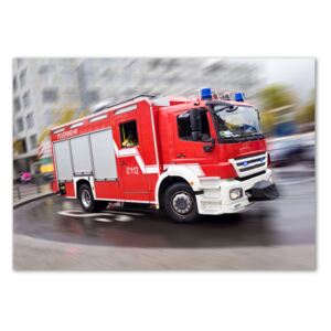 Imagine de sticlă Mașină de pompieri