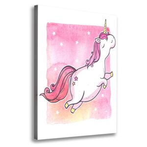 Imprimare tablou canvas Unicorn roz