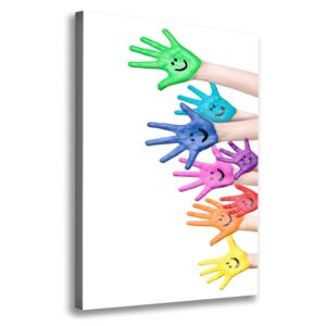 Imprimare tablou canvas Mâinile vopsite
