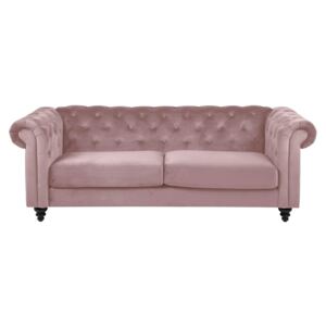 Canapea cu 3 locuri Actona Charlietown, roz