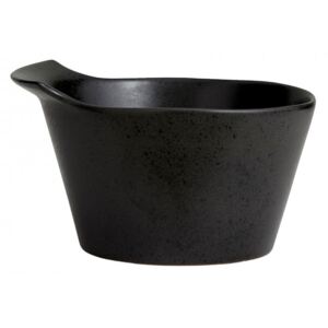 Bol pentru servire negru din ceramica 19 cm Torc Nordal