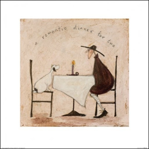 Sam Toft - A Romantic Dinner For Two Reproducere, (40 x 40 cm)