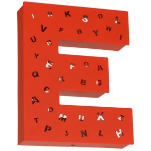Decorațiune luminoasă în formă de literă Glimte Letter E, roșu