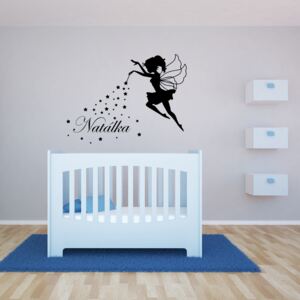 GLIX Magic Fairy - autocolant de perete Negru 70 x 50 cm