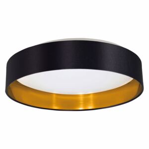 Plafoniera LED Maserlo IV - tesatura/otel - negru/auriu