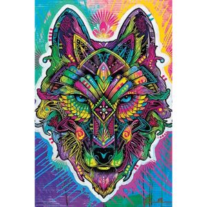 Poster Dean Russo - Wolf Shaman Pop Art, (61 x 91.5 cm)