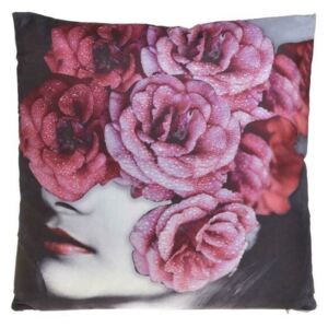 Perna decorativa, Textil, Multicolor, Roses Face