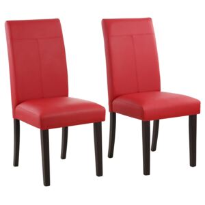 Set 2 scaune Rubin rosii 47/59/101 cm