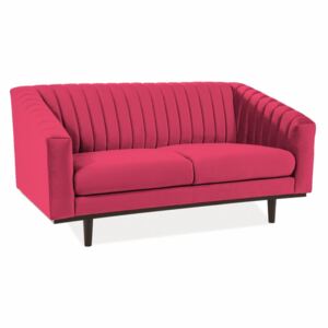 Canapea din catifea Asprey rosu intens, 2 locuri